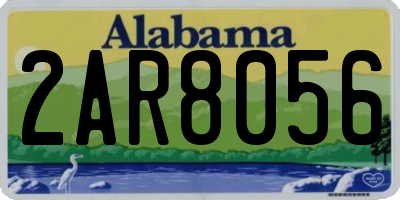 AL license plate 2AR8056