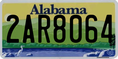 AL license plate 2AR8064