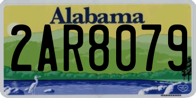 AL license plate 2AR8079