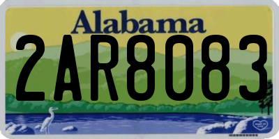 AL license plate 2AR8083