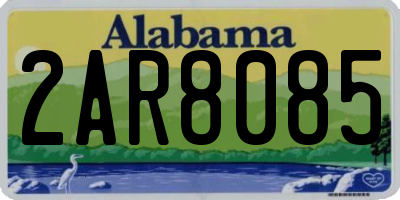 AL license plate 2AR8085