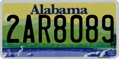 AL license plate 2AR8089