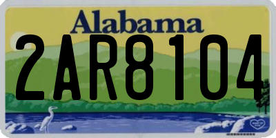 AL license plate 2AR8104