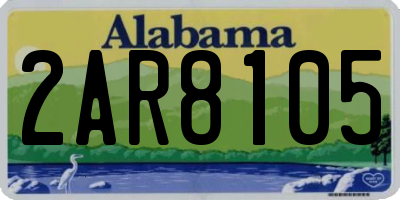 AL license plate 2AR8105