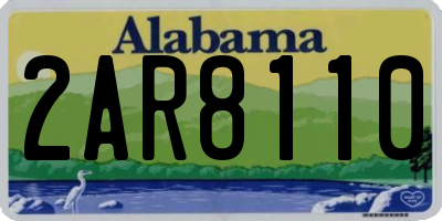 AL license plate 2AR8110