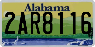 AL license plate 2AR8116