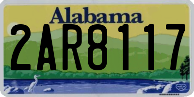 AL license plate 2AR8117
