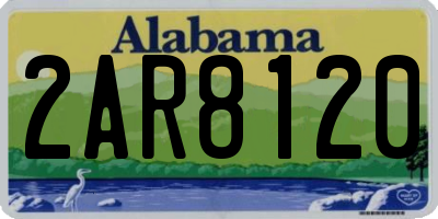 AL license plate 2AR8120