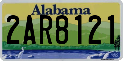 AL license plate 2AR8121