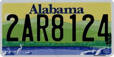 AL license plate 2AR8124