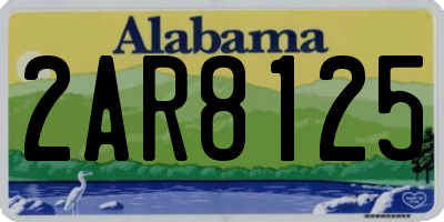 AL license plate 2AR8125