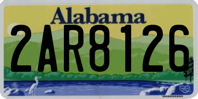AL license plate 2AR8126