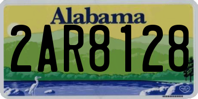 AL license plate 2AR8128
