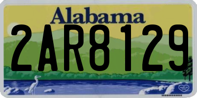 AL license plate 2AR8129