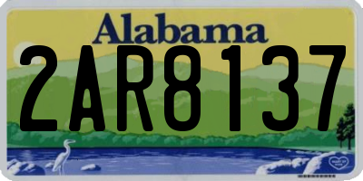 AL license plate 2AR8137