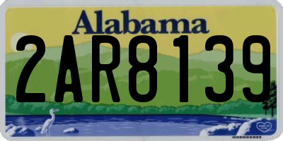 AL license plate 2AR8139