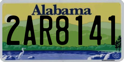 AL license plate 2AR8141