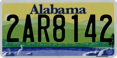 AL license plate 2AR8142
