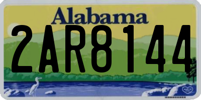 AL license plate 2AR8144