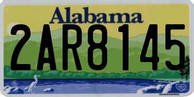 AL license plate 2AR8145