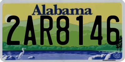 AL license plate 2AR8146