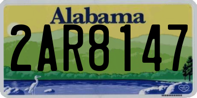 AL license plate 2AR8147