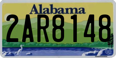 AL license plate 2AR8148