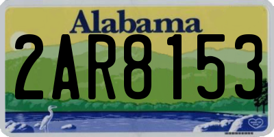 AL license plate 2AR8153