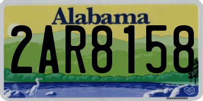 AL license plate 2AR8158