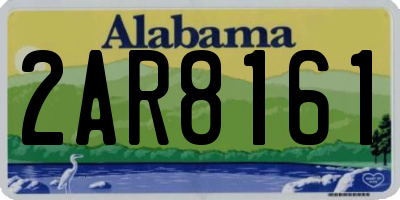 AL license plate 2AR8161