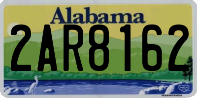 AL license plate 2AR8162