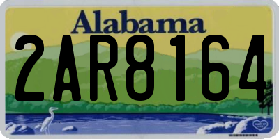 AL license plate 2AR8164