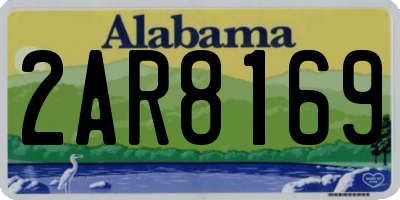 AL license plate 2AR8169