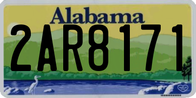 AL license plate 2AR8171