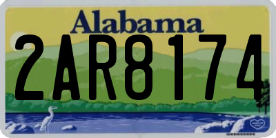AL license plate 2AR8174