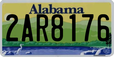 AL license plate 2AR8176