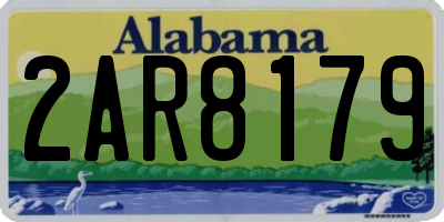 AL license plate 2AR8179