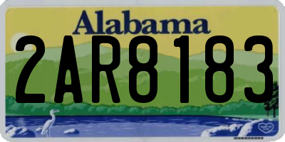 AL license plate 2AR8183