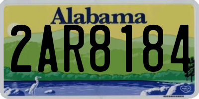 AL license plate 2AR8184