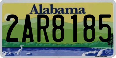 AL license plate 2AR8185
