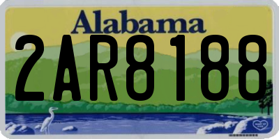 AL license plate 2AR8188