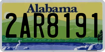 AL license plate 2AR8191