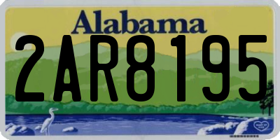 AL license plate 2AR8195