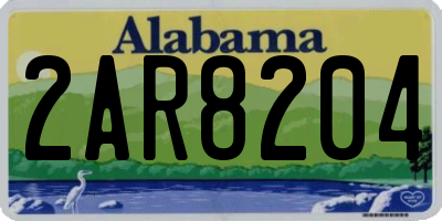 AL license plate 2AR8204