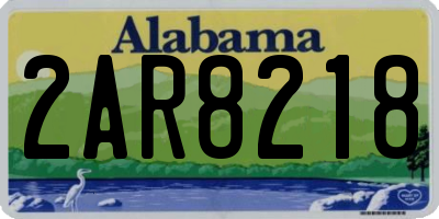 AL license plate 2AR8218