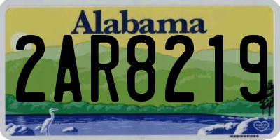 AL license plate 2AR8219