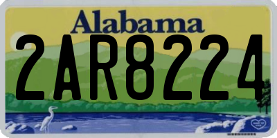 AL license plate 2AR8224