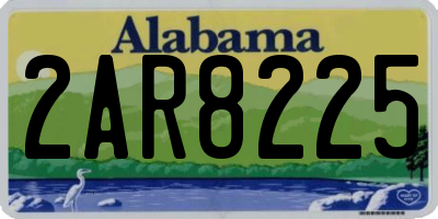 AL license plate 2AR8225