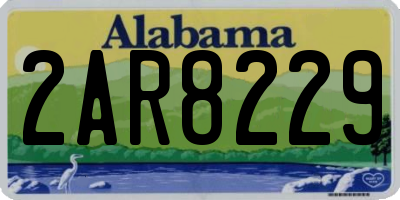 AL license plate 2AR8229