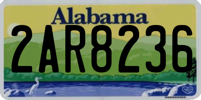 AL license plate 2AR8236